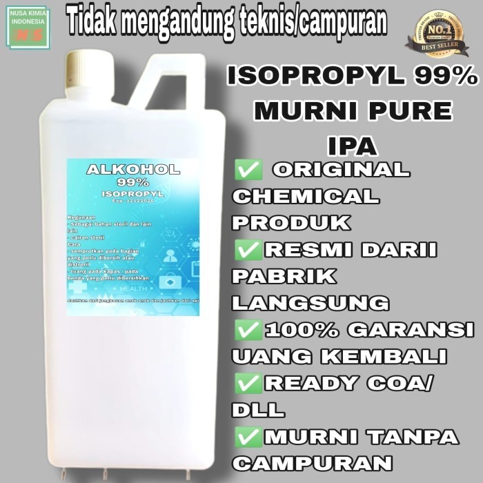 ALKOHOL ISOPROPYL 99% 1 LITER / ALKOHOL ISOPROPYL 1 LITER / ISOPROPYL