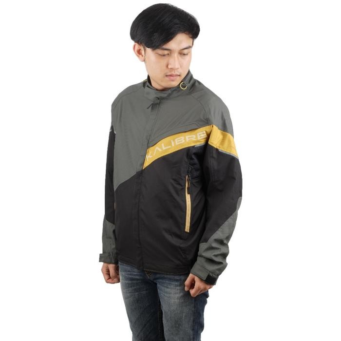 Terbaru Jaket Motor Kalibre Rosholt Black-Grey 970442 Original