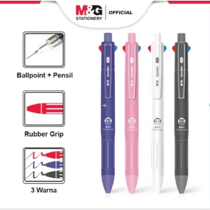 

2 In 1 Multi Function Ballpoint Pen + Mechanical Pencil Pulpen Dan Pensil Pilot Mekanik Dalam 1