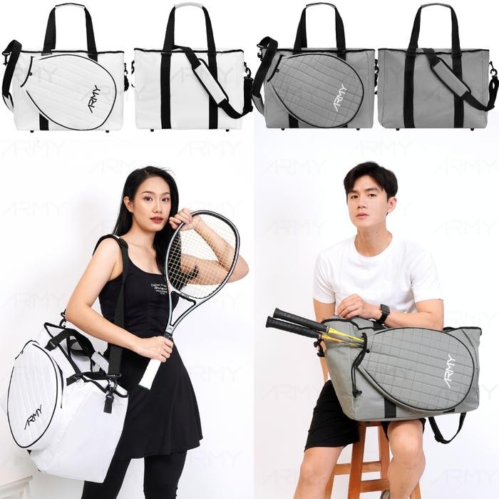 ORIGINAL ARMY Tas Badminton Tenis MX5 Pria Wanita Two Ways Korea Stylish Selempang Tote Bag Jinjing