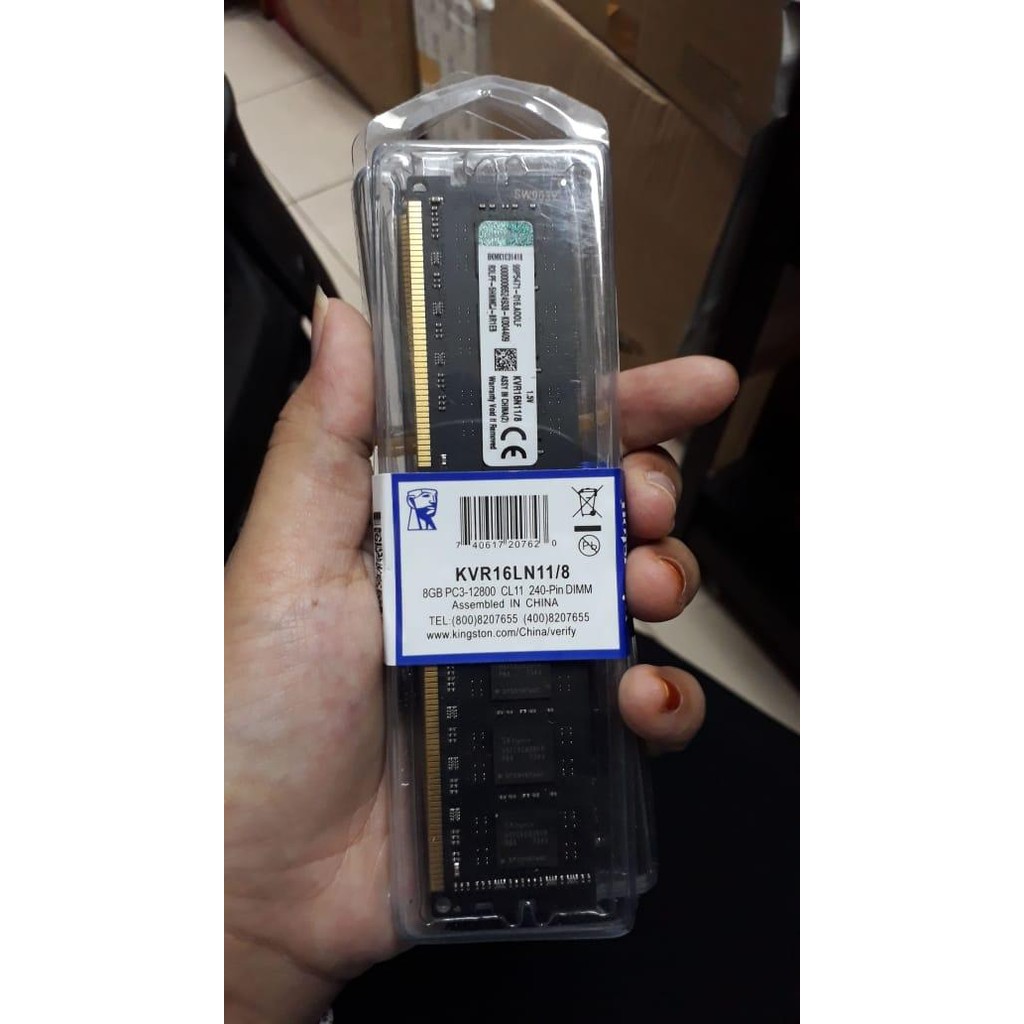 TERLARIS RAM MEMORY KINGSTON DDR3 8GB PC12800 / PC1600MHZ LONGDIM SALE