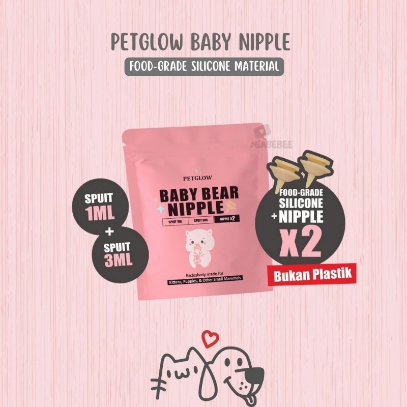 RB22 Petglow Baby Bear Miracle Nipple Dot Anjing Kucing