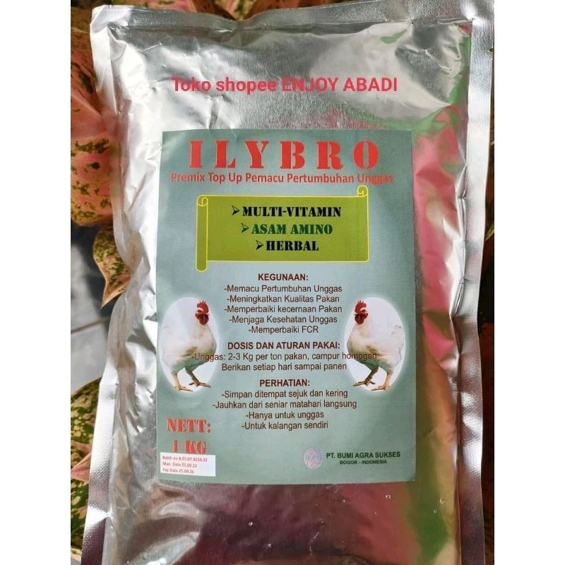 RB22 Ily Bro 1 Kg- Suplemen Multivitamin, Asam Amino Dan Herbal untuk Ayam Broiler dan Unggas