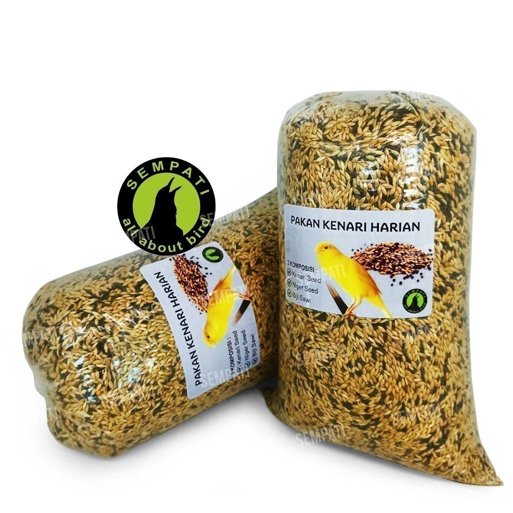 RB22 SEMPATI Pakan Kenari Harian 1 Kg Sempati Kenari Canary Seed Nigger Niger Seed Biji Sawi Pakan
