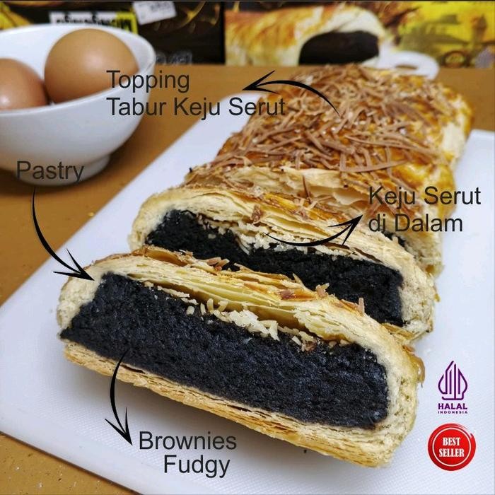 

[Brownies TBK] Brownies Pastry Panggang Tabur Keju di dalam New