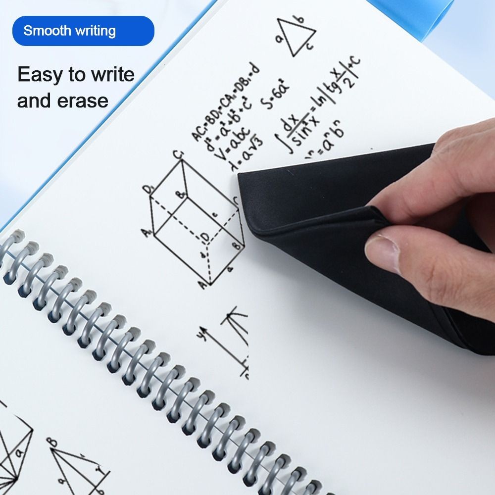 A5 Erasable Erasing Cloth Whiteboard Journal Diary Planner Book Reusable Smart Notebook Memo Blank N