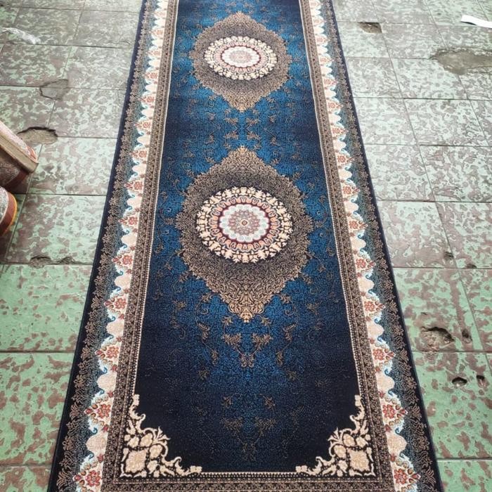 KARPET RUNNER TURKI KUALITAS LEMBUT DAN TEBAL MERK FATIH SIZE 100X300