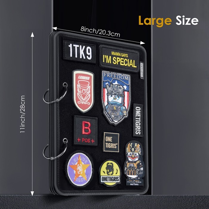 

ONETIGRIS Tactical Patch Display Board Patch Holder Military ID Foldable DIY Badge Paste Pad Tool