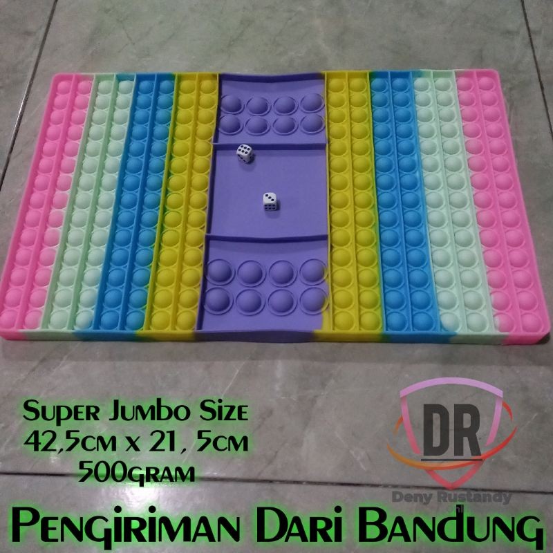 RB22 [Bisa COD] Mainan Pop It Murah Rainbow Pop It Jumbo Besar Murah Super Jumbo Squishy Mainan
