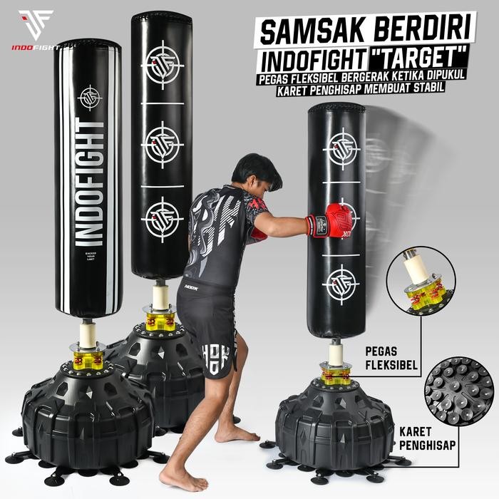 ORIGINAL.. SAMSAK BERDIRI INDOFIGHT STANDING PUNCHING BAG SAMSAK TINJU BERDIRI SAMSAK BERDIRI