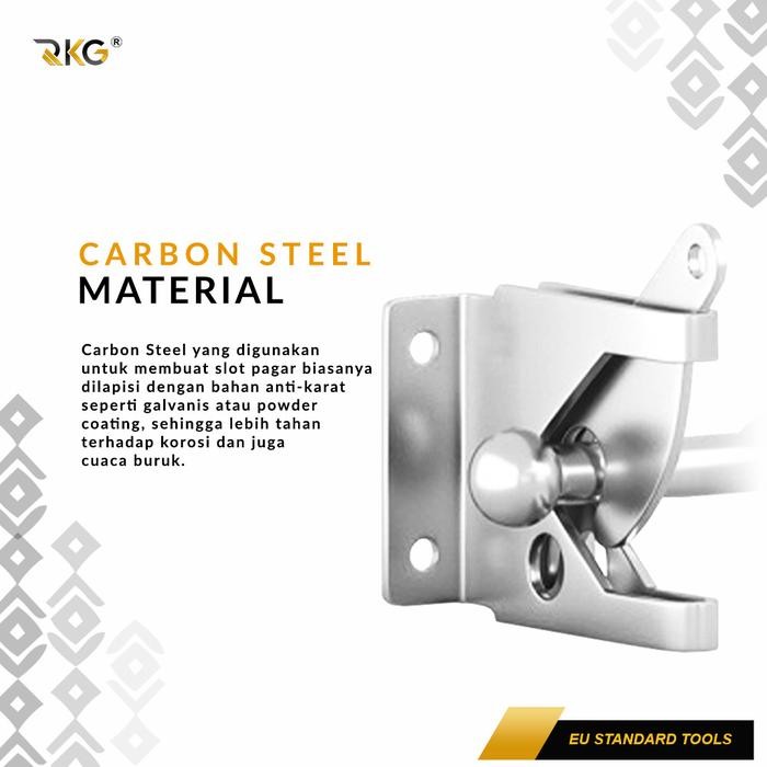 RKG Grendel Slot Kait Kunci Pintu Pagar Otomatis Fence Hinge Latch Door