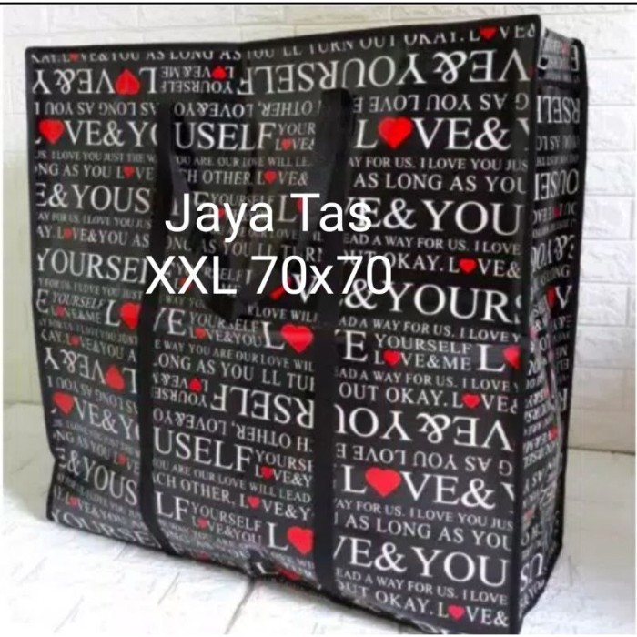 tas karung super jumbo motif 70x70/tas laundry/tas terpal/tas
