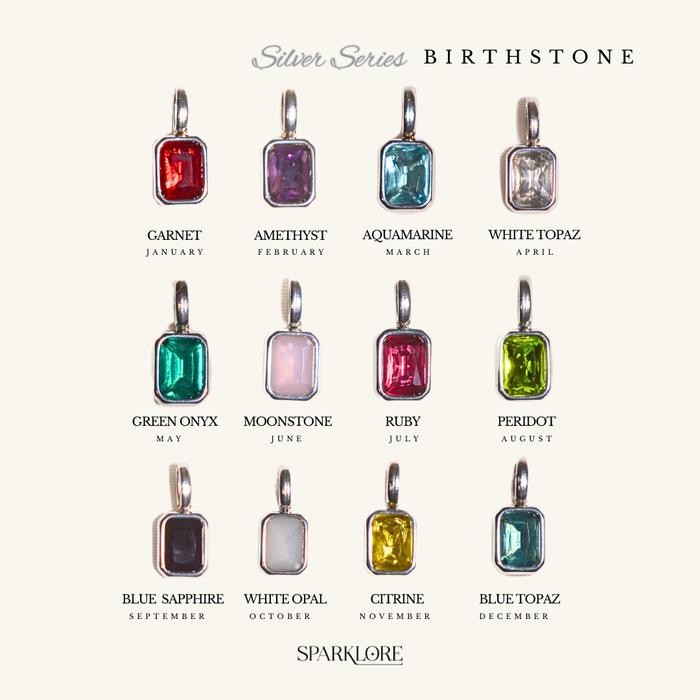 

SIAPKIRIM Sparklore Birthstone Charm Titanium Wateroof - Charm Pendant Batu Kelahiran Titanium Anti