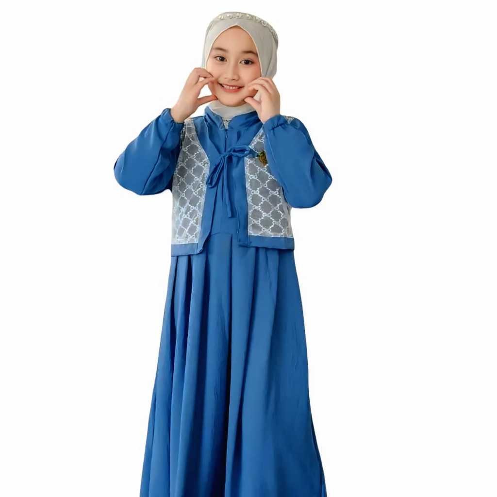 Gamis Anak Perempuan Ghamis Lebaran Cewek Syari Pondok Pesantren Gams Anak Umur 345678910111213Tahun