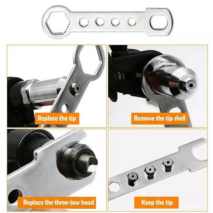 ADAPTOR MATA BOR PAKU RIVET RIVETER ADAPTER GUN RIVET BESI GRATIS ONGKIR