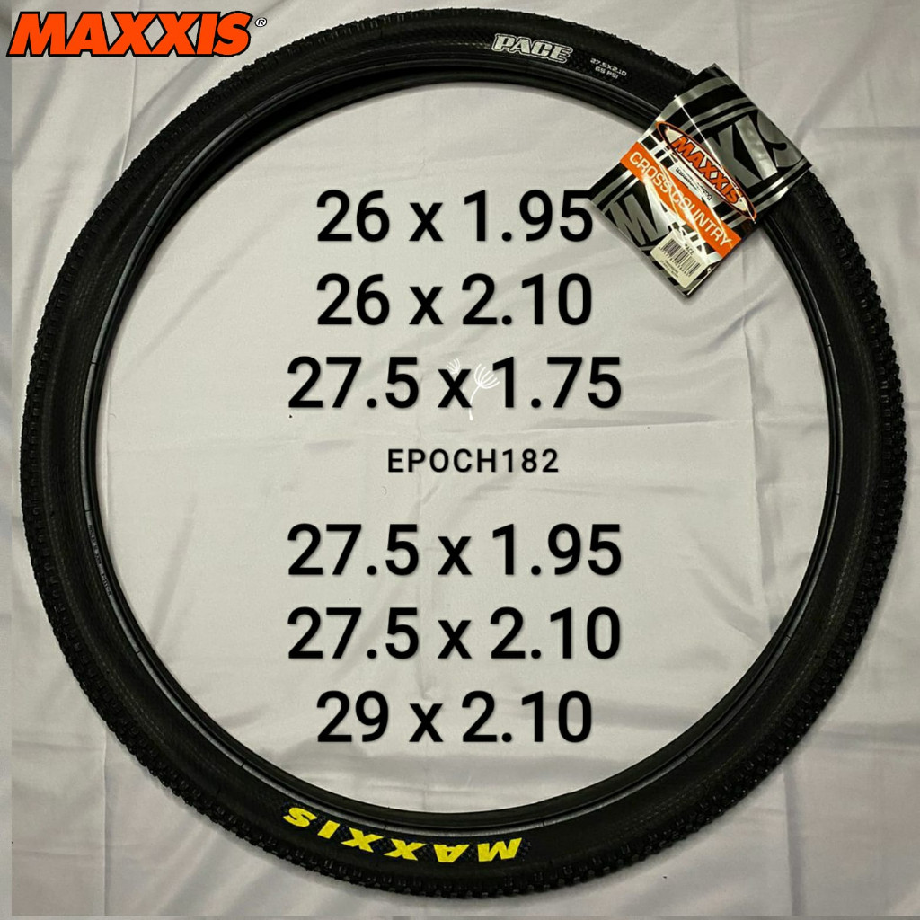 VIVE Ban Sepeda MTB Maxxis Pace 26 x 1.95, 26 x 2.10, 27.5 x 1.75, 27.5 x 1.95, 27.5 x 2.10 & 29 x