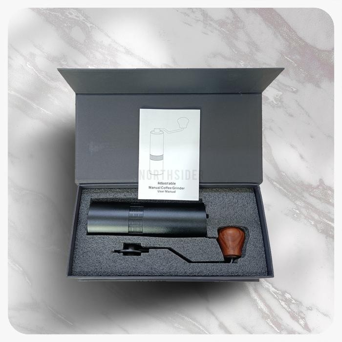 Hand coffee grinder kopi manual metal body stainless steel burr JS-G2