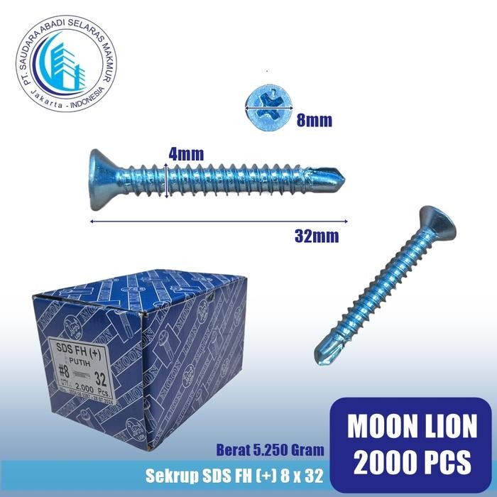 SEKRUP SDS FH 8X32 SKRUP SDS FH 8X32 SEKRUP SDS FH MOON LION 8X11/4" BERKUALITAS