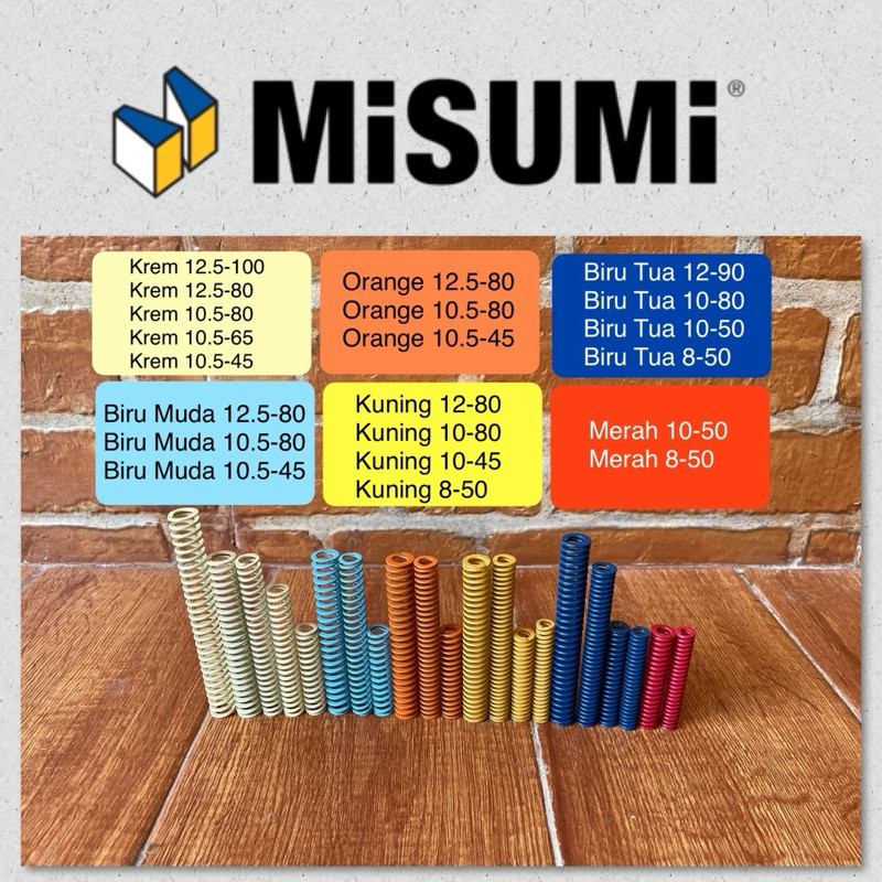 VIVE Per misumi original Japan 100% spring misumi japan misumi bulat menggunakan kemasan