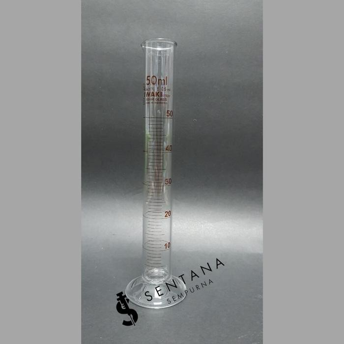 Measuring Cylinder/ gelas ukur Pyrex/ IWAKI 50 ml