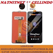 fara LCD TS SHINE STAR SAMSUNG A02 / A12 / M12 / A32 5G / A326 / F12 BLACK TIDAK MUDAH PECAH