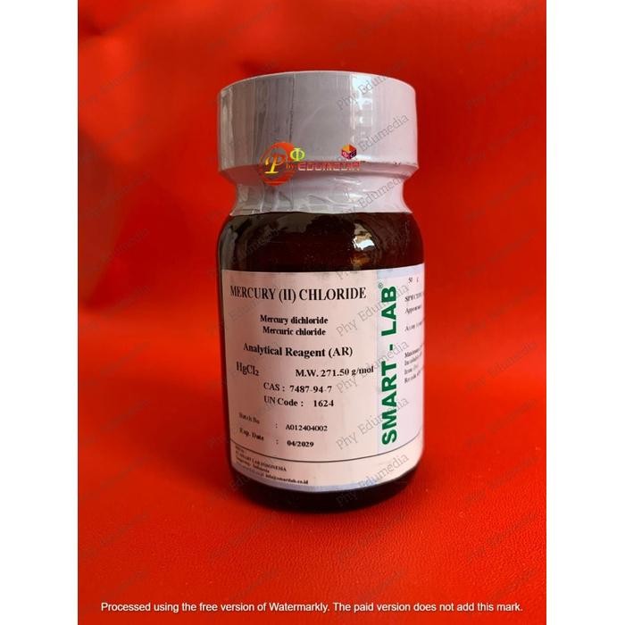 Mercuric chloride / Hgcl2 Smartlab Analis Per 10 Gram