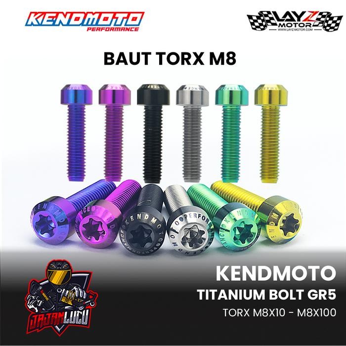 KENDMOTO BAUT TITANIUM TORX M8