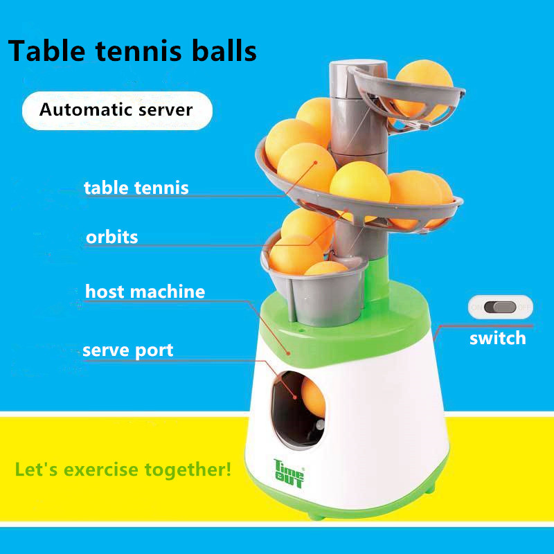 Dual Power Supply Version Portable Table Tennis Ball Pitcher Ping Pong Ball Robot Pitching Machine