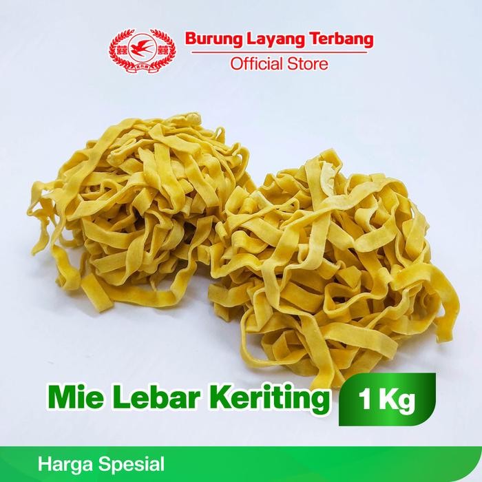 

Ready JT Burung Layang Terbang Mie Lebar Keriting Fresh 1 Kg
