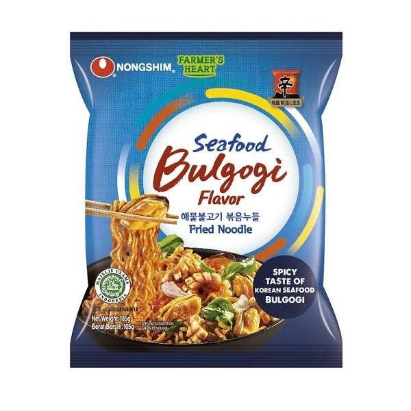 NONGSHIM SEAFOOD BULGOGI FRIED NOODLE 105G