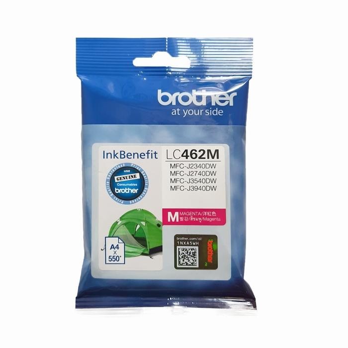 

TINTA BROTHER LC-462 BLACK-CYAN-MAGENTA-YELLOW ORIGINAL