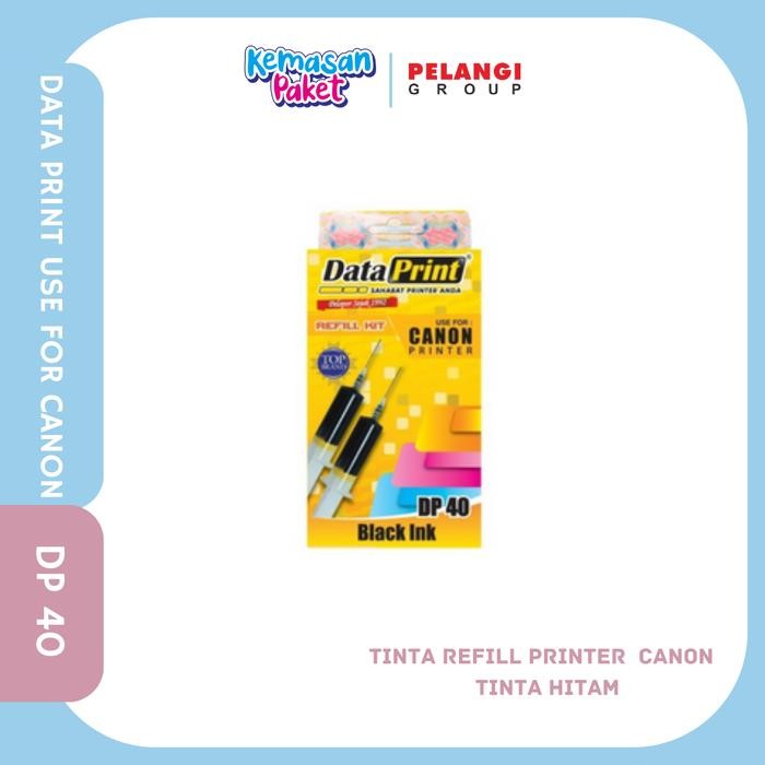 

TINTA REFILL PRINTER CANON IP2770 DATA PRINT HITAM DP 40