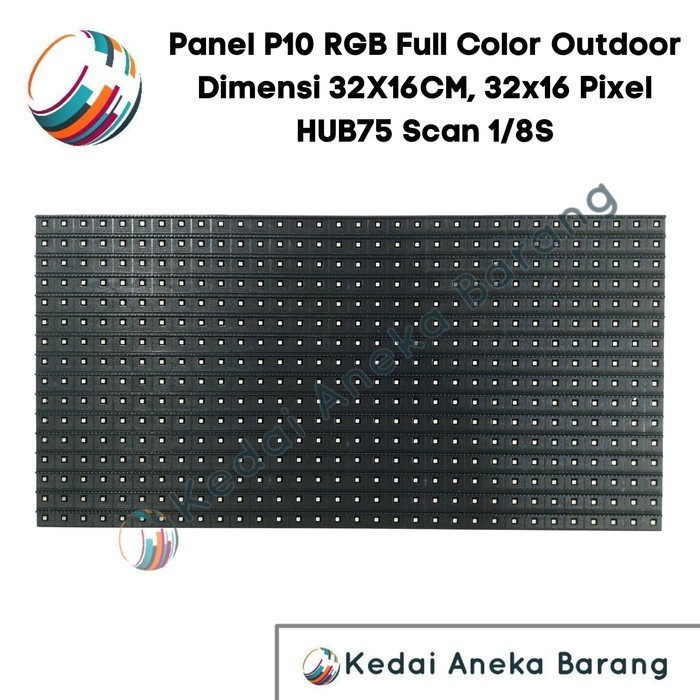 Panel Module Modul LED P10 Running Text SMD RGB Outdoor Text Only