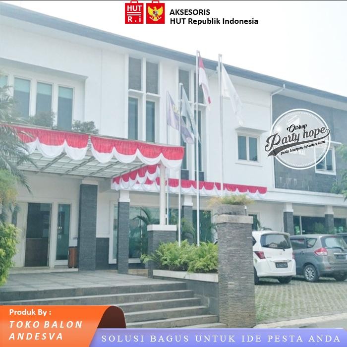 Bendera Merah Putih 5 Gelombang / Bendera Kain Merah Putih Gelombang / Bendera Indonesia Kain