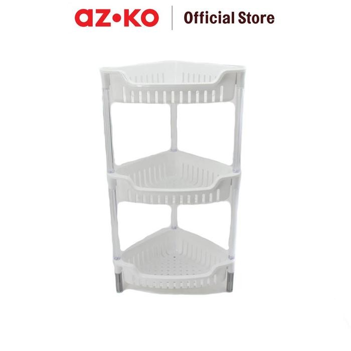 AZKO Keyway Rak Sudut 3 Tingkat - Putih