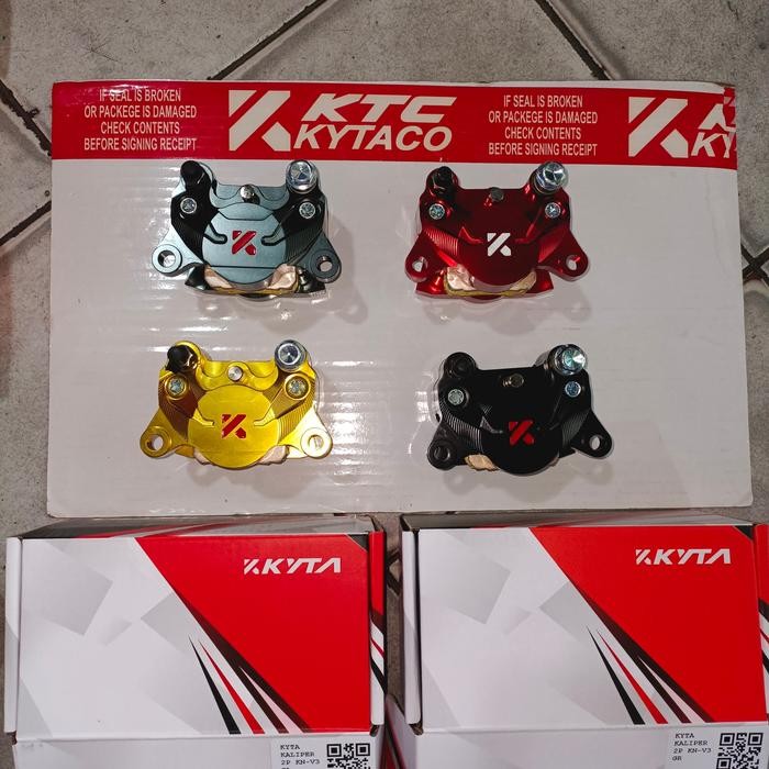 kaliper 2 piston ktc kytaco KN V2 universal original produk red gold