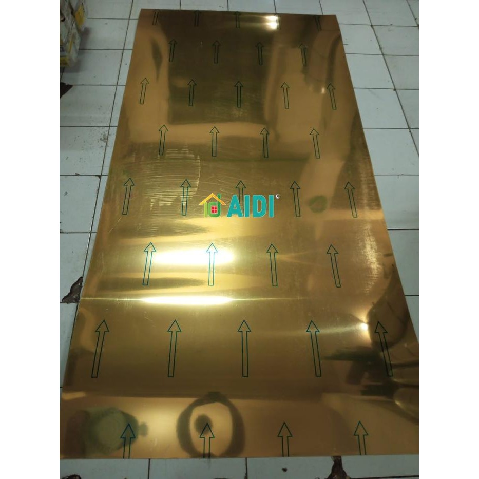 AH 2005 GM GOLD MIRROR AIDI HPL GOLD MIRROR AH 2005GM AIDI GOLD HPL EMAS KACA