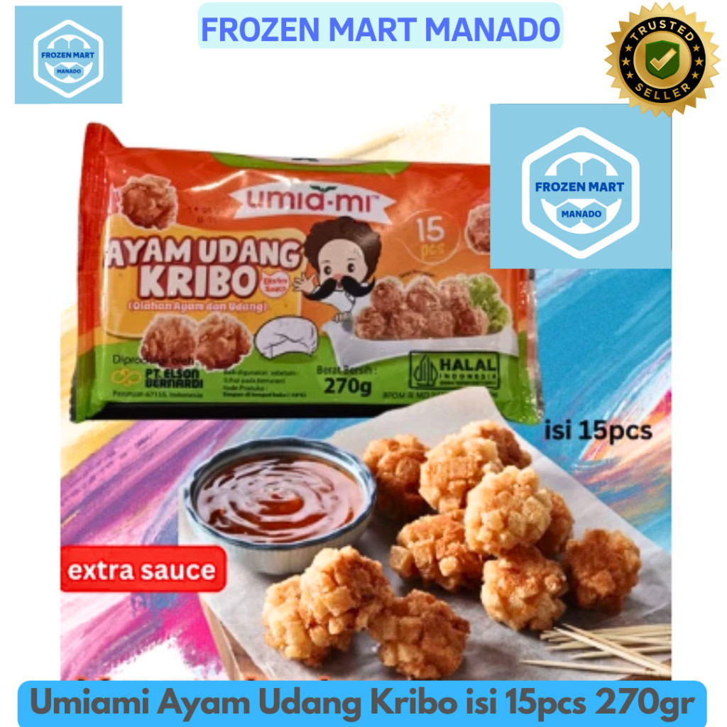 

Umiami Ayam Udang Kribo isi 15pcs 270gr - Frozen Food Tomohon
