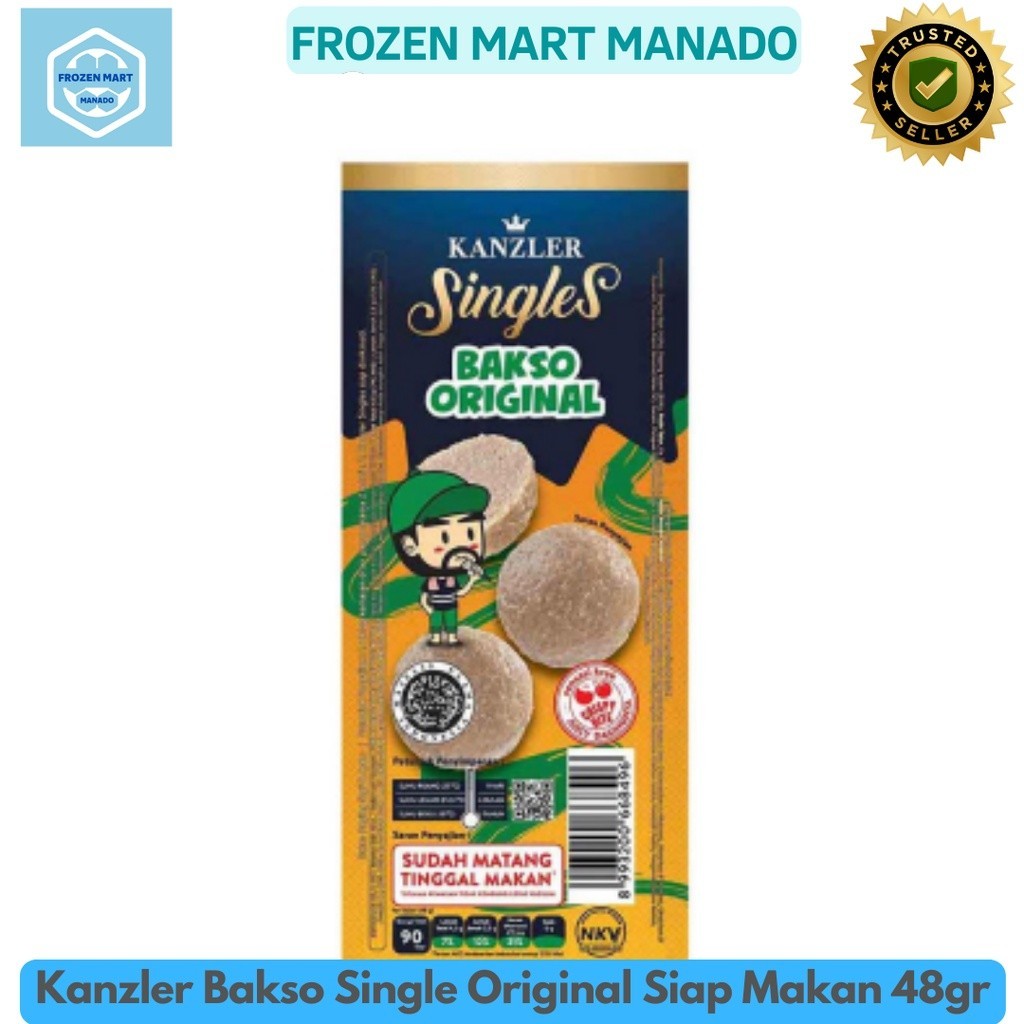 

Kanzler Bakso Single Original Siap Makan 48gr - Frozen Mart Manado (Frozen Food Manado)