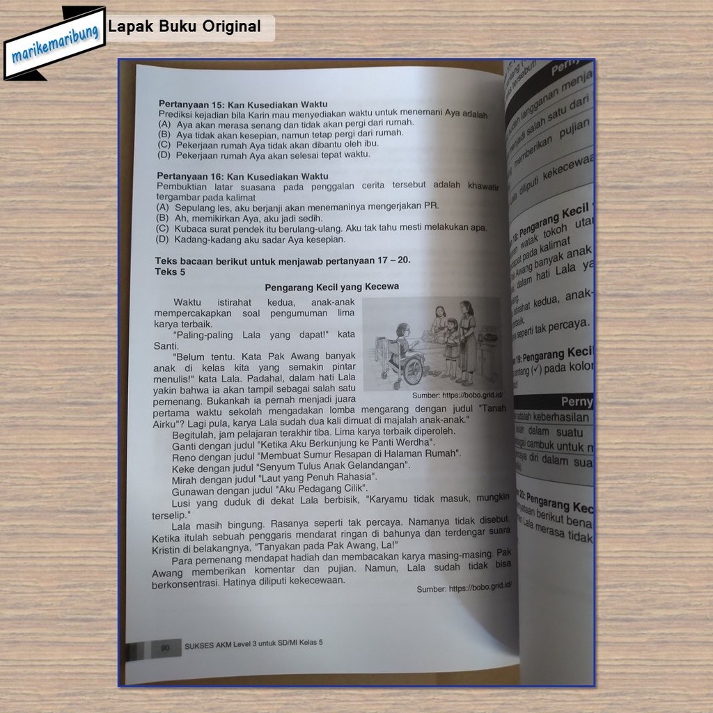 Buku AKM Level 3 untuk Kelas 5 SD Ganesha Operation