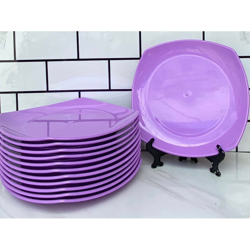 PAKET PIRING MAKAN MELAMIN 1 LUSIN KOTAK CEPER S BAHAN MELAMIN PIRING MAKAN KOTAK