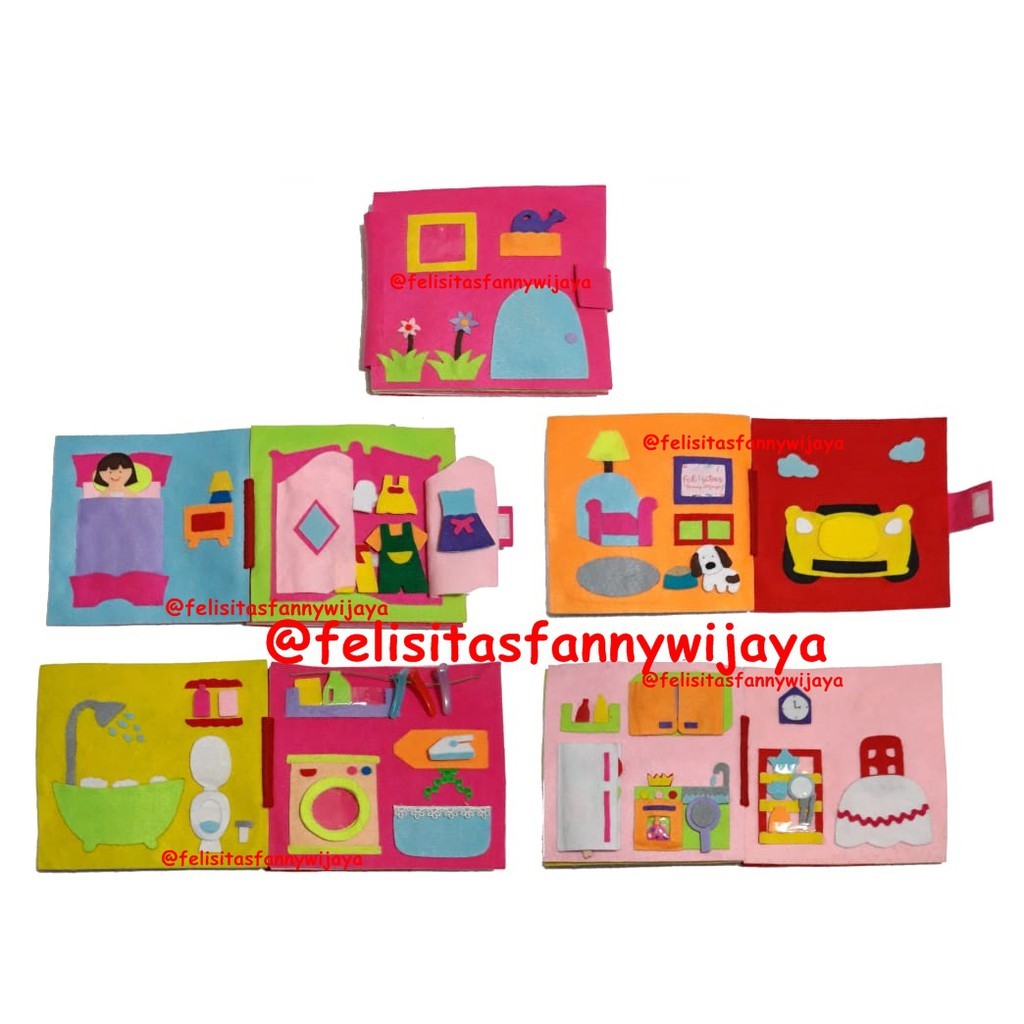 Ready Stock Busy Book Vol 12 Doll House Book / soft book / buku bantal