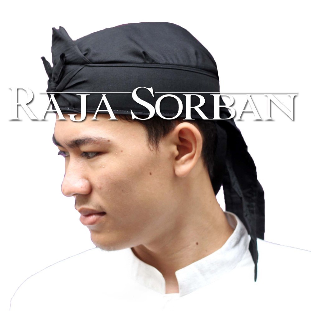 Iket kepala tradisional sunda hitam polos - Blangkon Hitam Polos Khas Nusantara - Iket Polos Hitam