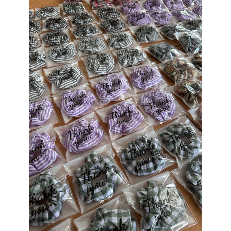 Souvenir wedding 50 pcs scrunchie mini / Souvenir ikat rambut / souvenir nikahan /scrunchie