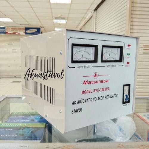 Cuci Gudang Stavolt Matsunaga SVC-3000VA - Stabilizer Listrik Matsunaga 3000 watt