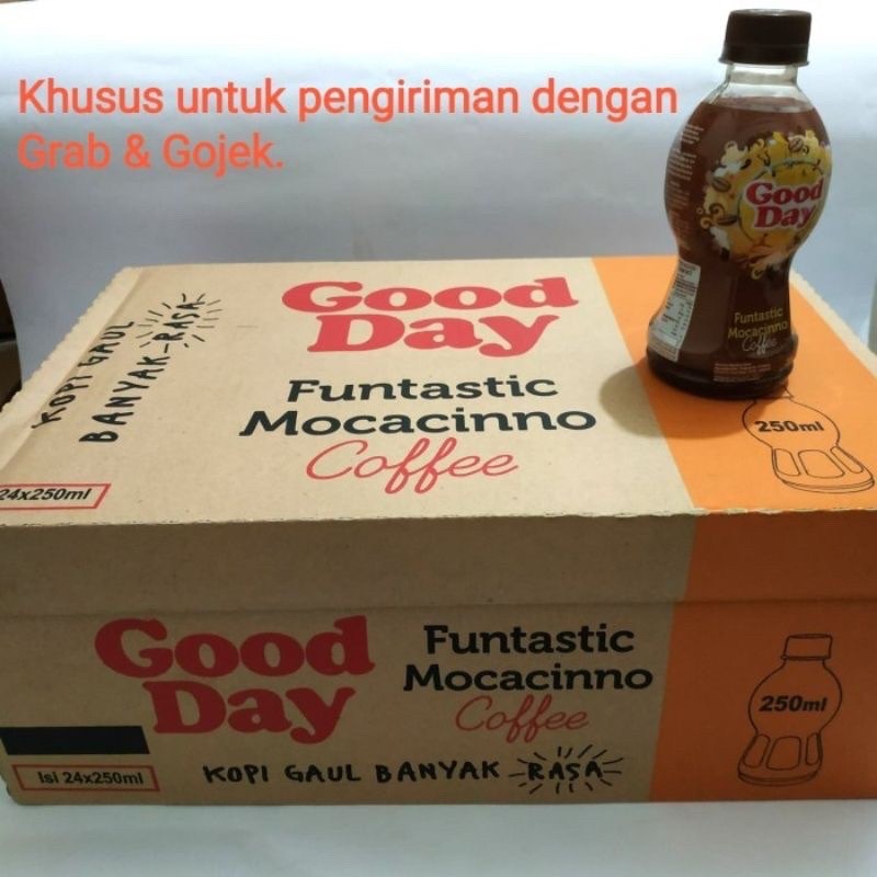 

PROMO GOOD DAY MOCCACINO BOTOL 250 ML x Isi 12 BOTOL