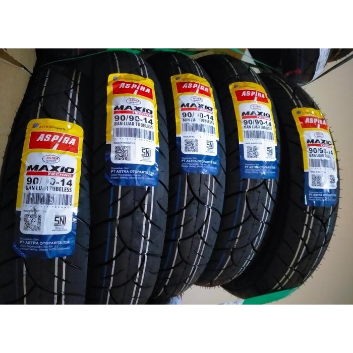 Ban Luar Tubles Ukuran 90/90 14 Techno Merk Aspira Motor Beat, Vario