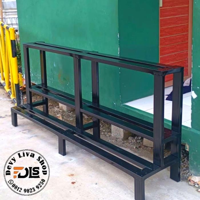 Rak pot bunga baja ringan susun 3 Kode 808