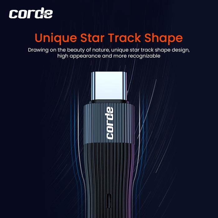 CORDE TYPE C AUDIO SPLITTER & 60W CHARGER: DUAL TYPE C SPLITTER CSA103