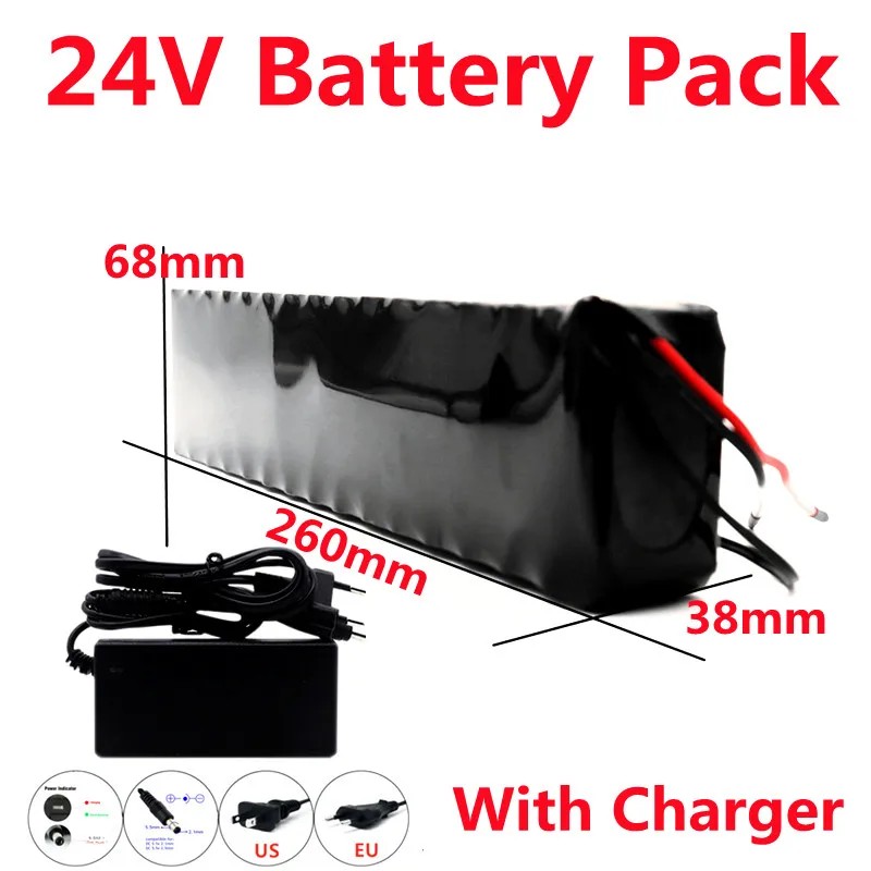 24V 80Ah Large Capacity Battery Pack 7S4P 29.4V BMS Original Electric Bicycle Wheelchair Scooter Lit